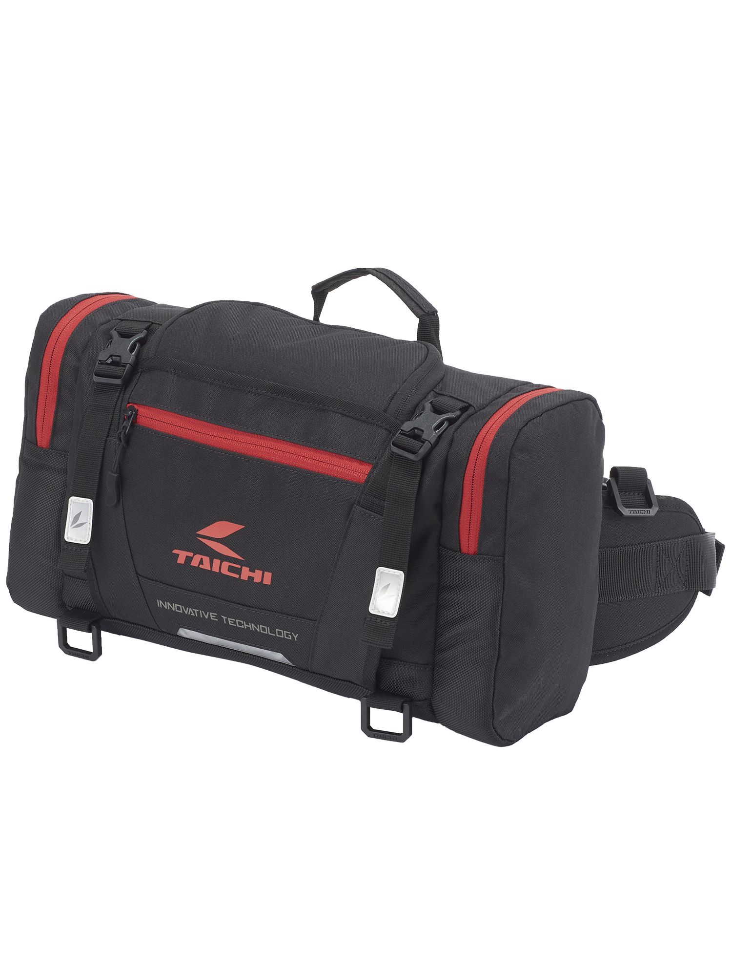 取寄 ヒップバッグ(L) ブラック/レッド 10L RSB291 アールエスタイチ