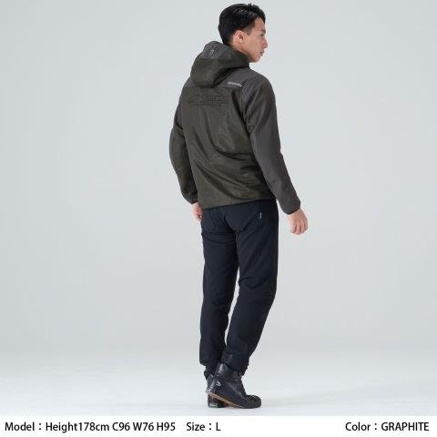 取寄 エアーフリップ パーカ グラファイト 3XLサイズ RSJ334 アールエスタイチ