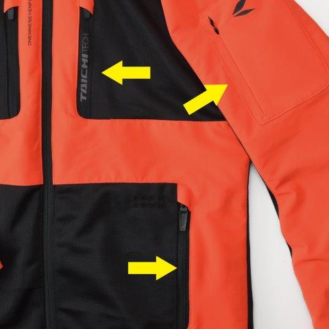 取寄 エアー パーカ ブラック/オレンジ Lサイズ RSJ354 アールエスタイチ