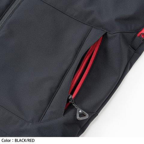 取寄 ソフトシェル オールシーズンパーカ ブラック XLサイズ RSJ730 アールエスタイチ
