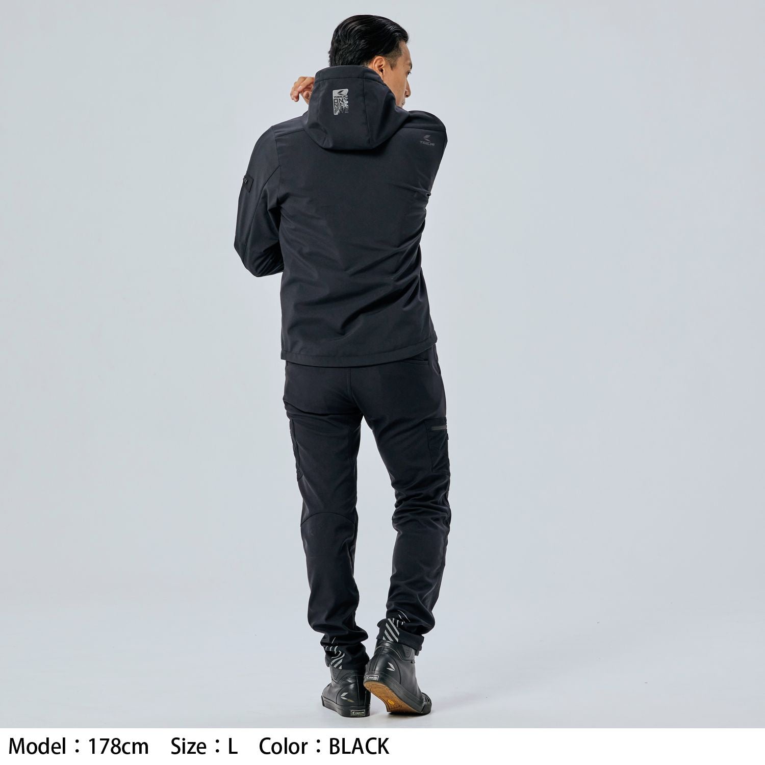 ソフトシェル フーディ ブラック/ホワイト XXLサイズ RSJ732