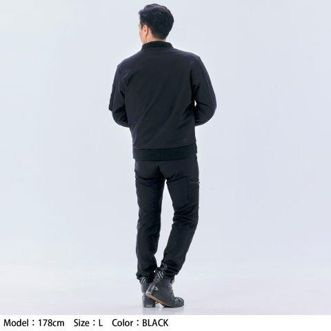 ソフトシェル フライト ジャケット ブラック Mサイズ RSJ734 アールエスタイチ