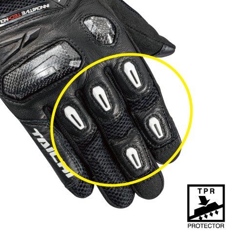 ラプター メッシュグローブ ブラック/グリーン Sサイズ RST442 アールエスタイチ