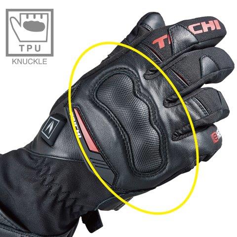 取寄 e-HEAT プロテクション グローブ ブラック/レッド Lサイズ RST655 アールエスタイチ