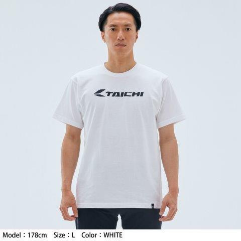 取寄 TAICHI ロゴTシャツ ホワイト XLサイズ RSU106 アールエスタイチ