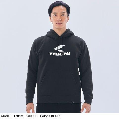 TAICHI ロゴフーディー グレー XLサイズ RSU107 アールエスタイチ