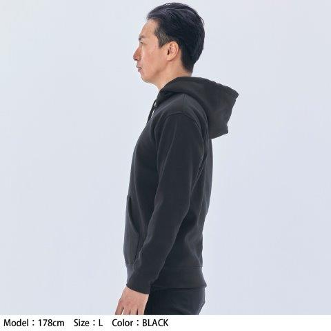 TAICHI ロゴフーディー ブラック Sサイズ RSU107 アールエスタイチ