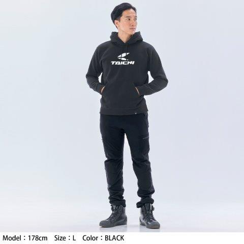 TAICHI ロゴフーディー グレー Mサイズ RSU107 アールエスタイチ