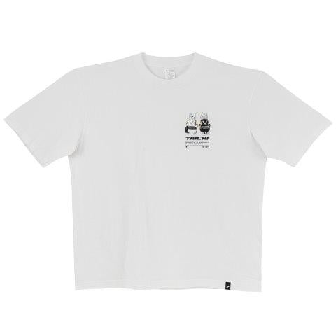 取寄 ペアレーサーキャット オーバーサイズTシャツ ホワイト Sサイズ RSU115 アールエスタイチ