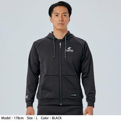 ウォームライド フーデッドシャツ ブラック Mサイズ RSU632 アールエスタイチ