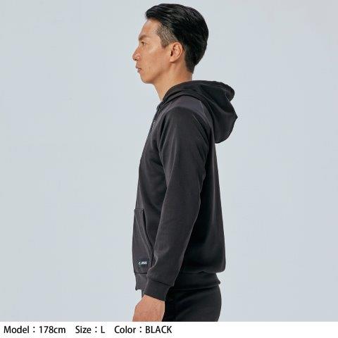 取寄 ウォームライド フーデッドシャツ ブラック Sサイズ RSU632 アールエスタイチ