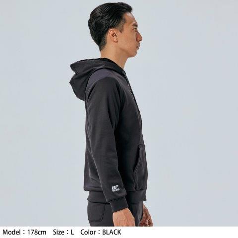 取寄 ウォームライド フーデッドシャツ グレー Lサイズ RSU632 アールエスタイチ