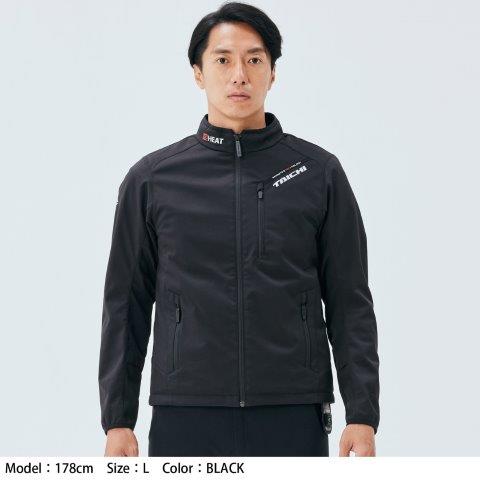 取寄 e-HEAT インナージャケット ブラック/レッド 4XLサイズ RSU637 アールエスタイチ