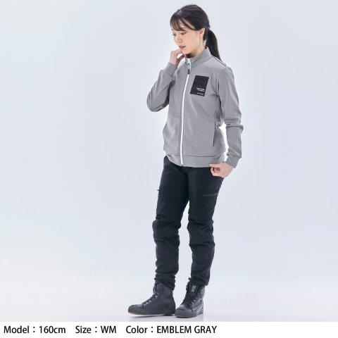 取寄 ウォームライド ジップシャツ エンブレムブラック WMサイズ RSU641 アールエスタイチ