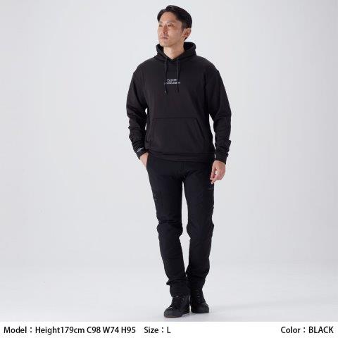 取寄 ウォームライド プルオーバーフーディ グレー XXLサイズ RSU644 アールエスタイチ