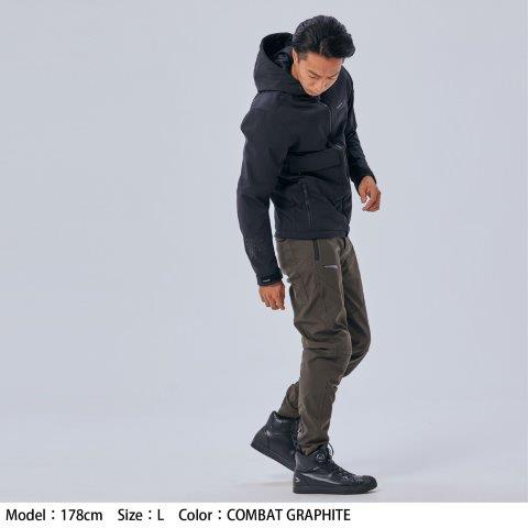 取寄 ウインドストップ ソフトシェル ジョガーパンツ コンバットグラファイト BLサイズ RSY556 アールエスタイチ