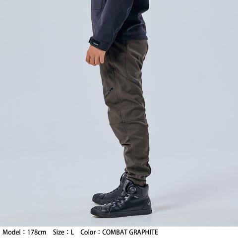 取寄 ウインドストップ ソフトシェル ジョガーパンツ ブラック Mサイズ RSY556 アールエスタイチ