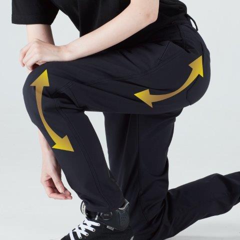 取寄 ウインドストップ ソフトシェル ストレートパンツ ブラック XXLサイズ RSY558 アールエスタイチ
