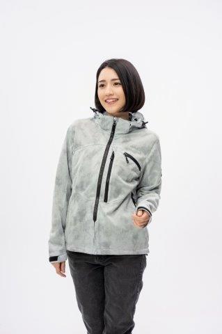 取寄 フードメッシュジャケット 【WOMEN】 アイスカモ/ラインブラック WMサイズ UNJ138W アーバニズム