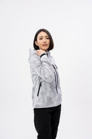 取寄 フードメッシュジャケット 【WOMEN】 アイスカモ/ラインブラック WLサイズ UNJ138W アーバニズム