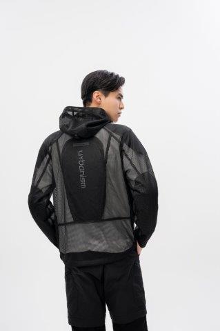 COOLクールメッシュジャケット ブラック LBサイズ UNJ139 アーバニズム