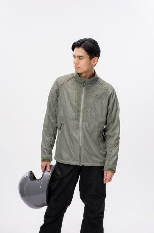 COOLメッシュカラーブルゾン スモークグリーン LBサイズ UNJ140 アーバニズム