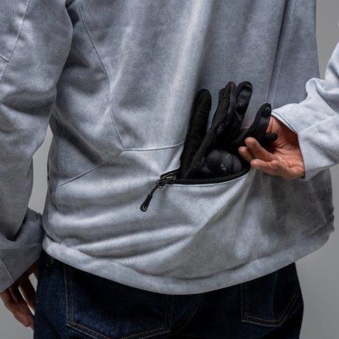 取寄 フードメッシュジャケット アイスカモ/ラインブラック 3Lサイズ UNJ144 アーバニズム