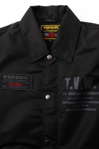 コーチジャケット ブラック 2XLサイズ SVS2505S バンソン トゥルーパーS