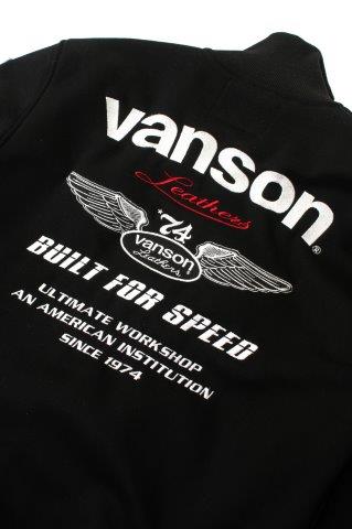 スウェットジャケット ブラック/ホワイト 3XLサイズ SVS2507W バンソン