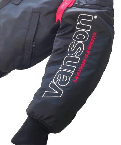 取寄 MA-1ジャケット ブラック/ガンメタリック Mサイズ TVS2407W バンソン