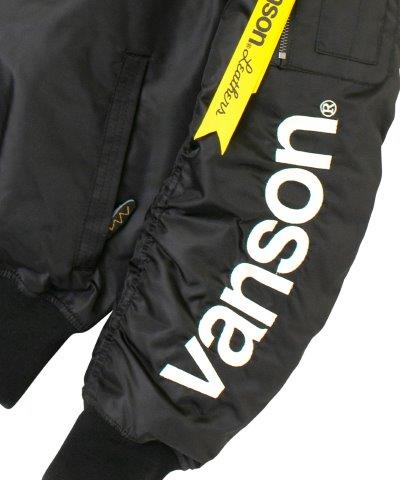 MA-1ジャケット ブラック/ブラック 3XLサイズ TVS2408W バンソン