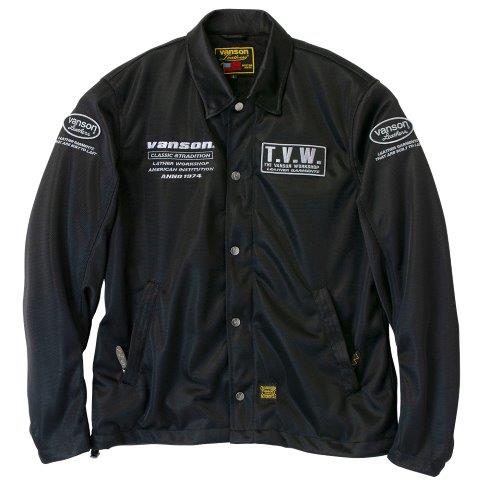 メッシュコーチジャケット ブラック/シルバー 2XLサイズ TVS2503S バンソン トゥルーパー