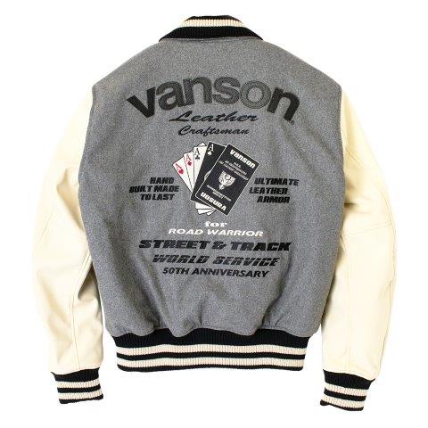 アワードジャケット グレー/アイボリー Mサイズ VS24107W バンソン