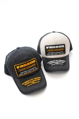 メッシュキャップ ブラック/ホワイト フリーサイズ VS25705S バンソン