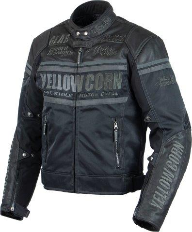 取寄 ウィンタージャケット ブラック/ガンメタ Mサイズ BB-5304 イエローコーン