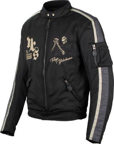 メッシュジャケット ブラック LLサイズ SJ-5113 イエローコーン シード