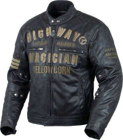 取寄 ウィンタージャケット ブラック/ゴールド Lサイズ SJ-5305 イエローコーン