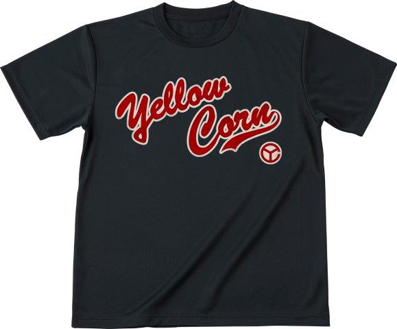 クールドライTシャツ ブラック/レッド Mサイズ ST-024 イエローコーン シード