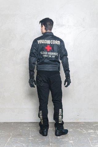 メッシュジャケット ブラック/レッド 3LDWサイズ YB-4101 イエローコーン