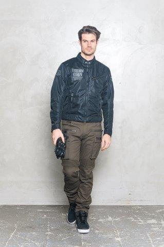 ライトメッシュジャケット ブラック/ガンメタリック LLサイズ YB-4121 イエローコーン