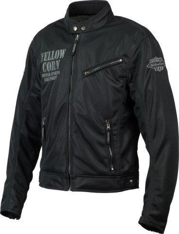 ライトメッシュジャケット ブラック/ガンメタリック Mサイズ YB-4121 イエローコーン