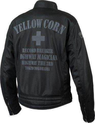 ライトメッシュジャケット ブラック/ガンメタリック Lサイズ YB-4121 イエローコーン