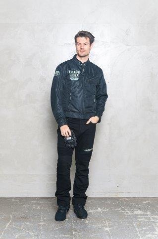 ライトメッシュジャケット ブラック/ガンメタリック Lサイズ YB-4121 イエローコーン