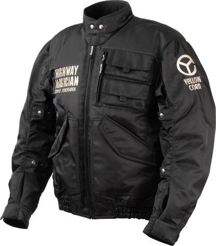 取寄 ウィンタージャケット ブラック/アイボリー Lサイズ YB-4300 イエローコーン