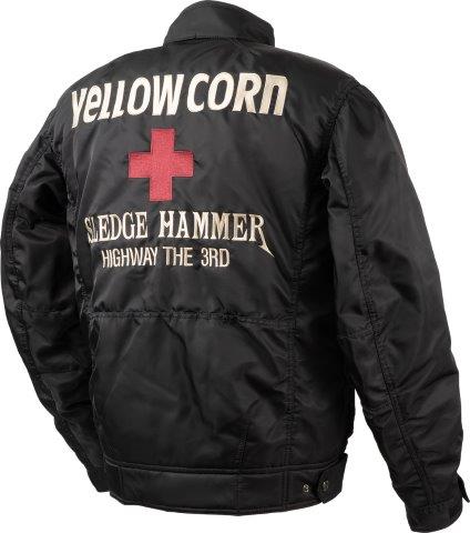 取寄 ウィンタージャケット ブラック/アイボリー 3Lサイズ YB-4300 イエローコーン