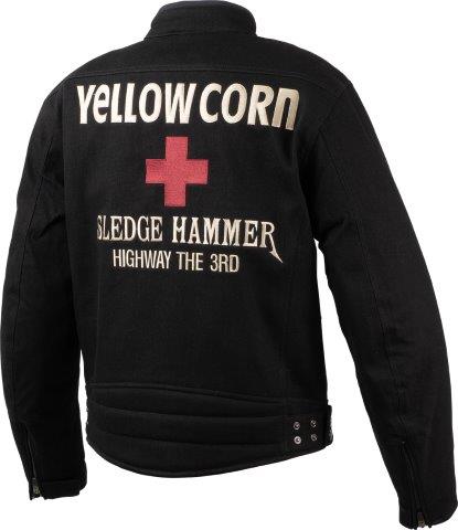 取寄 ウィンタージャケット ブラック/アイボリー LLサイズ YB-4301 イエローコーン