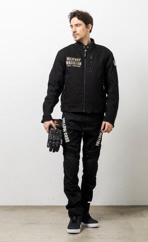 取寄 ウィンタージャケット ブラック/アイボリー LLサイズ YB-4301 イエローコーン