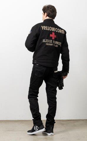 取寄 ウィンタージャケット ブラック/アイボリー 3LWサイズ YB-4301 イエローコーン