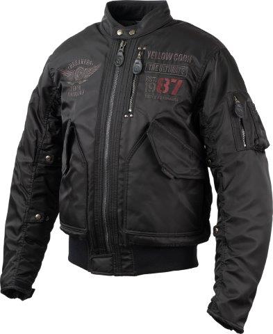 取寄 ウィンタージャケット ブラック/ガンメタル Mサイズ YB-4302 イエローコーン