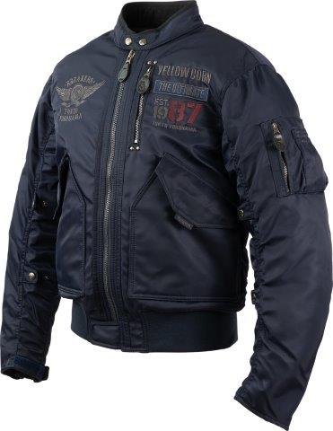 ウィンタージャケット ネイビー LLサイズ YB-4302 イエローコーン